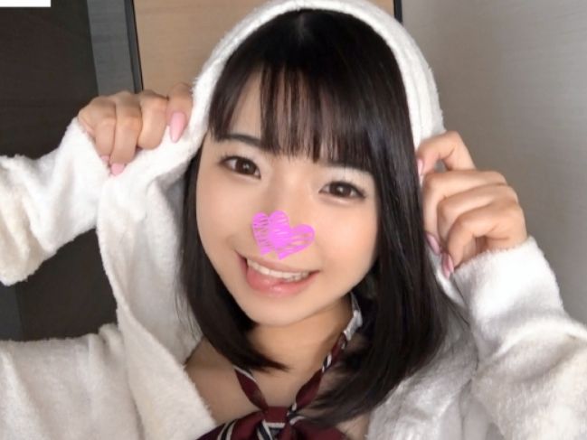【ロリっ娘の初体験】 制服美少女の初めての快感！ 立ちバックでイキまくり、可愛い声で喘ぎまくる♡